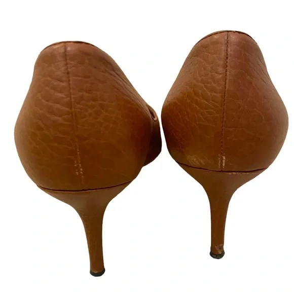Dolce & Gabbana pointy toe brown tan pumps 39.5 US9.5 kitten heel 3” Y2K classic